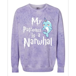 My Patronus Is A Narwhal Wo Narwhal Lovers Girl Gift Colorblast Crewneck Sweatshirt