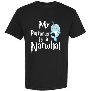 My Patronus Is A Narwhal Wo Narwhal Lovers Girl Gift Garment-Dyed Heavyweight T-Shirt