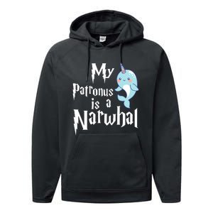 My Patronus Is A Narwhal Wo Narwhal Lovers Girl Gift Performance Fleece Hoodie