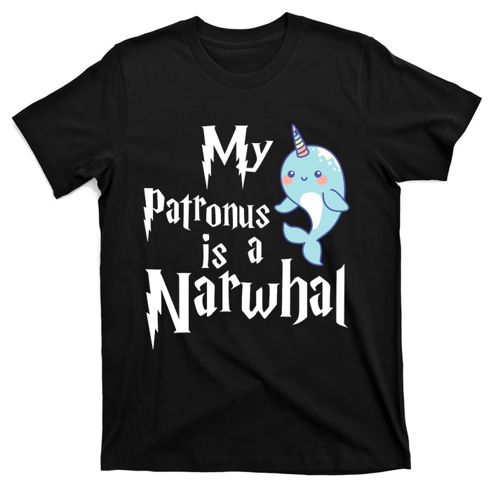 My Patronus Is A Narwhal Wo Narwhal Lovers Girl Gift T-Shirt