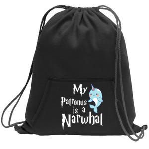 My Patronus Is A Narwhal Wo Narwhal Lovers Girl Gift Sweatshirt Cinch Pack Bag