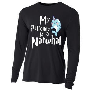 My Patronus Is A Narwhal Wo Narwhal Lovers Girl Gift Cooling Performance Long Sleeve Crew