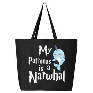 My Patronus Is A Narwhal Wo Narwhal Lovers Girl Gift 25L Jumbo Tote