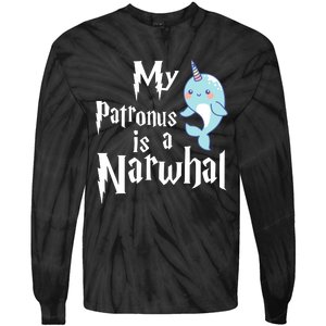 My Patronus Is A Narwhal Wo Narwhal Lovers Girl Gift Tie-Dye Long Sleeve Shirt