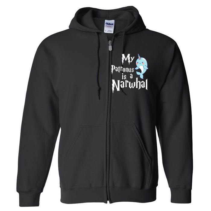 My Patronus Is A Narwhal Wo Narwhal Lovers Girl Gift Full Zip Hoodie