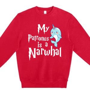 My Patronus Is A Narwhal Wo Narwhal Lovers Girl Gift Premium Crewneck Sweatshirt