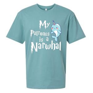 My Patronus Is A Narwhal Wo Narwhal Lovers Girl Gift Sueded Cloud Jersey T-Shirt