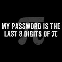 My Password Is The Last 8 Digits of Pi Engineer Funny Math Geek Nerdy Math Nerd  Cropped Pullover Crew