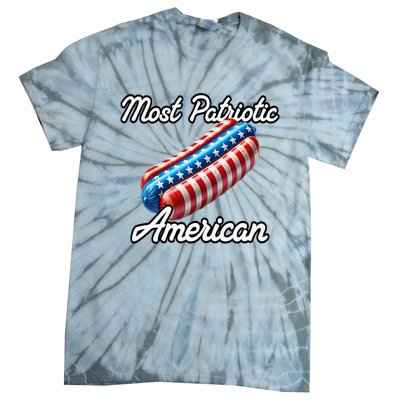 Most Patriotic In America Celebrating July 4th Tie-Dye T-Shirt