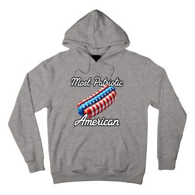 Most Patriotic In America Celebrating July 4th Tall Hoodie