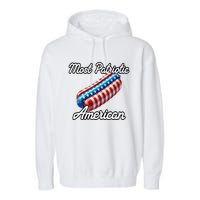 Most Patriotic In America Celebrating July 4th Garment-Dyed Fleece Hoodie