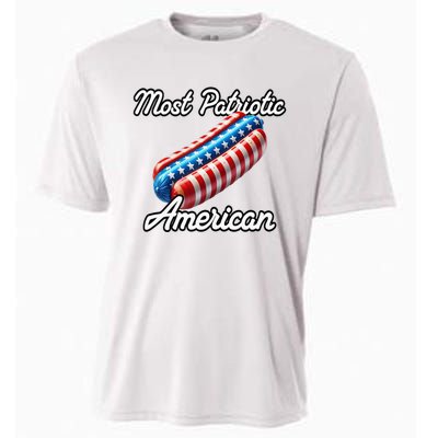 Most Patriotic In America Celebrating July 4th Cooling Performance Crew T-Shirt