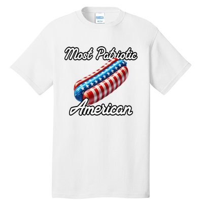 Most Patriotic In America Celebrating July 4th Tall T-Shirt