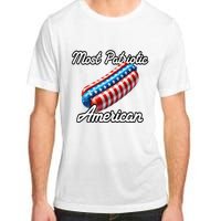 Most Patriotic In America Celebrating July 4th Adult ChromaSoft Performance T-Shirt