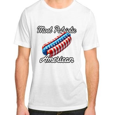 Most Patriotic In America Celebrating July 4th Adult ChromaSoft Performance T-Shirt