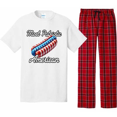 Most Patriotic In America Celebrating July 4th Pajama Set