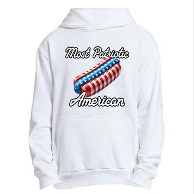 Most Patriotic In America Celebrating July 4th Urban Pullover Hoodie