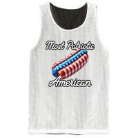 Most Patriotic In America Celebrating July 4th Mesh Reversible Basketball Jersey Tank