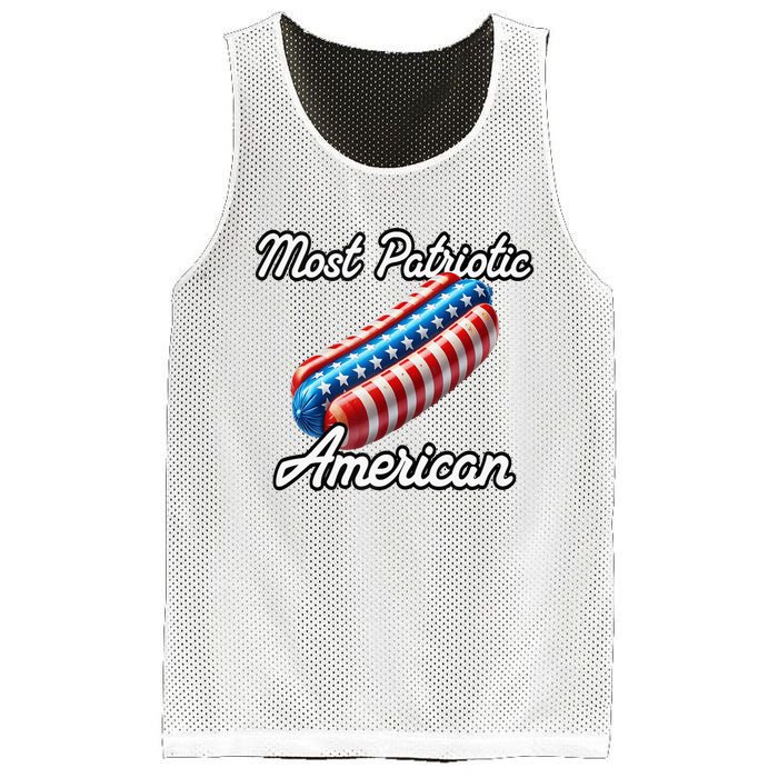 Most Patriotic In America Celebrating July 4th Mesh Reversible Basketball Jersey Tank