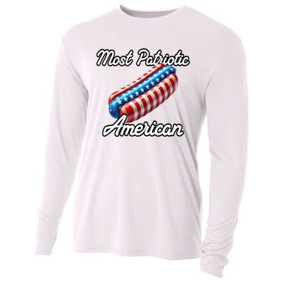 Most Patriotic In America Celebrating July 4th Cooling Performance Long Sleeve Crew