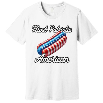 Most Patriotic In America Celebrating July 4th Premium T-Shirt