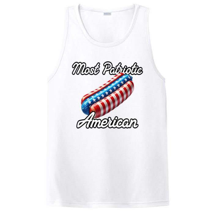 Most Patriotic In America Celebrating July 4th PosiCharge Competitor Tank