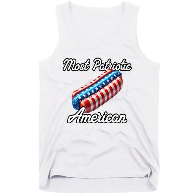 Most Patriotic In America Celebrating July 4th Tank Top