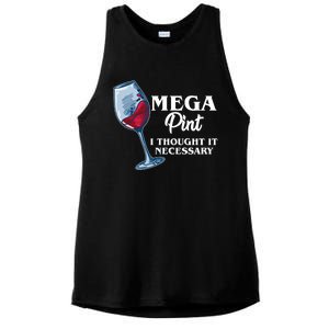 Mega Pint I Thought It Necessary Ladies PosiCharge Tri-Blend Wicking Tank