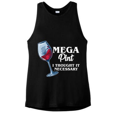 Mega Pint I Thought It Necessary Ladies PosiCharge Tri-Blend Wicking Tank