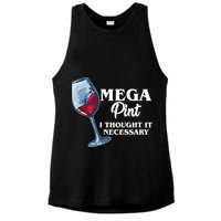 Mega Pint I Thought It Necessary Ladies PosiCharge Tri-Blend Wicking Tank