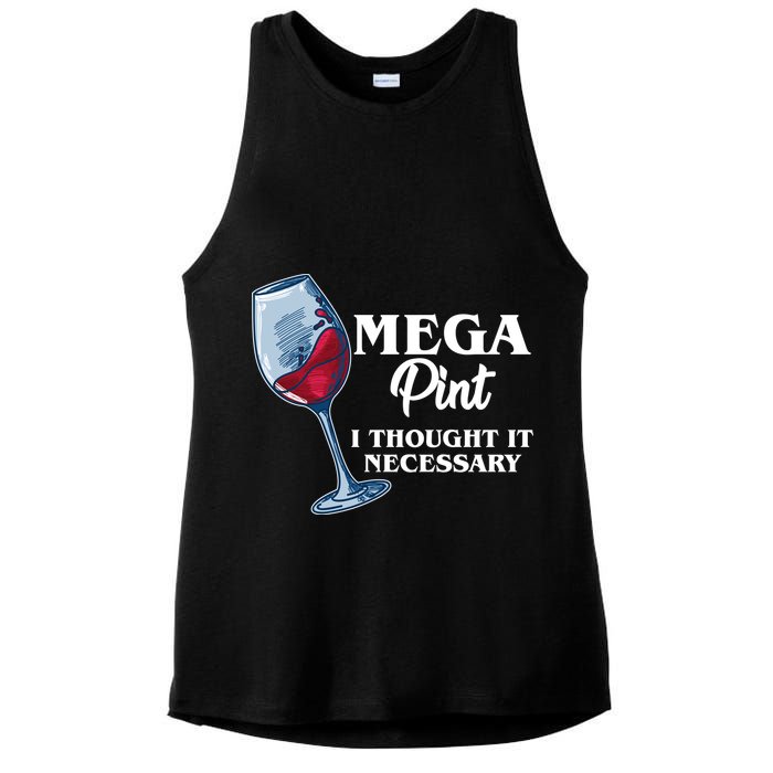Mega Pint I Thought It Necessary Ladies PosiCharge Tri-Blend Wicking Tank