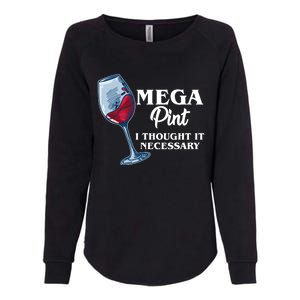 Mega Pint I Thought It Necessary Womens California Wash Sweatshirt