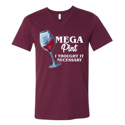 Mega Pint I Thought It Necessary V-Neck T-Shirt