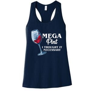 Mega Pint I Thought It Necessary Women's Racerback Tank