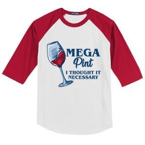 Mega Pint I Thought It Necessary Kids Colorblock Raglan Jersey