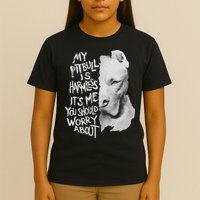 My Pitbull Is Harmless Quote Dog Items Owner T-Shirt