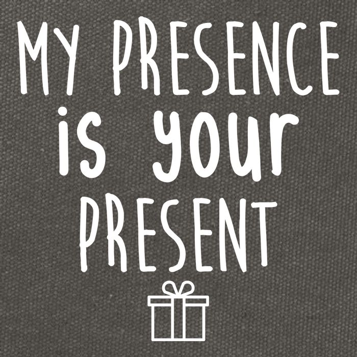My Presence Is Your Present Funny Gift Cotton Canvas Backpack