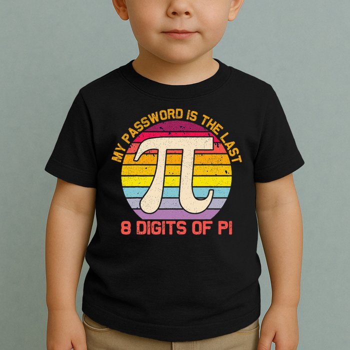 My Password is Last 8 Digits of Pi Day Toddler T-Shirt