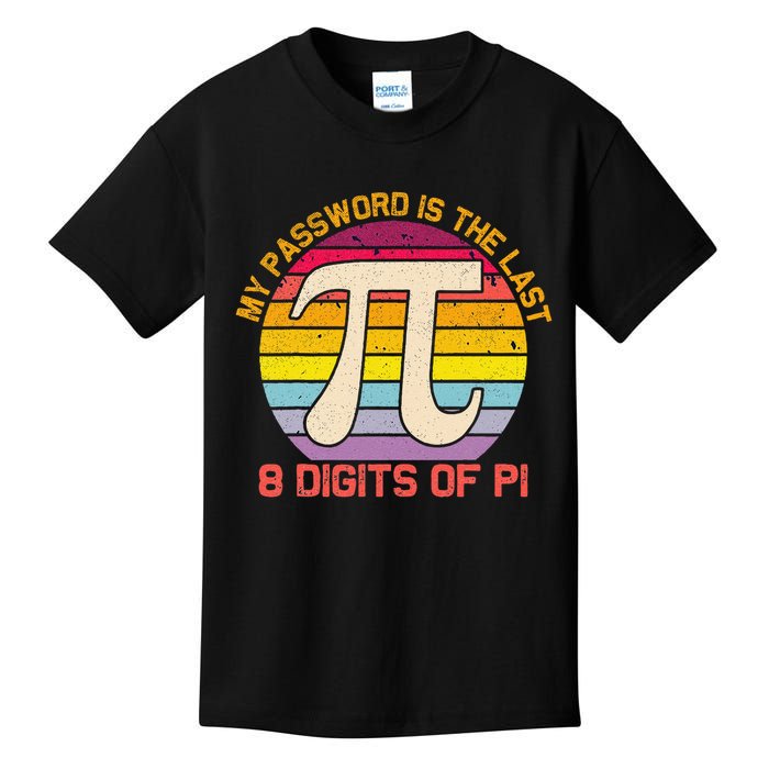 My Password is Last 8 Digits of Pi Day Kids T-Shirt