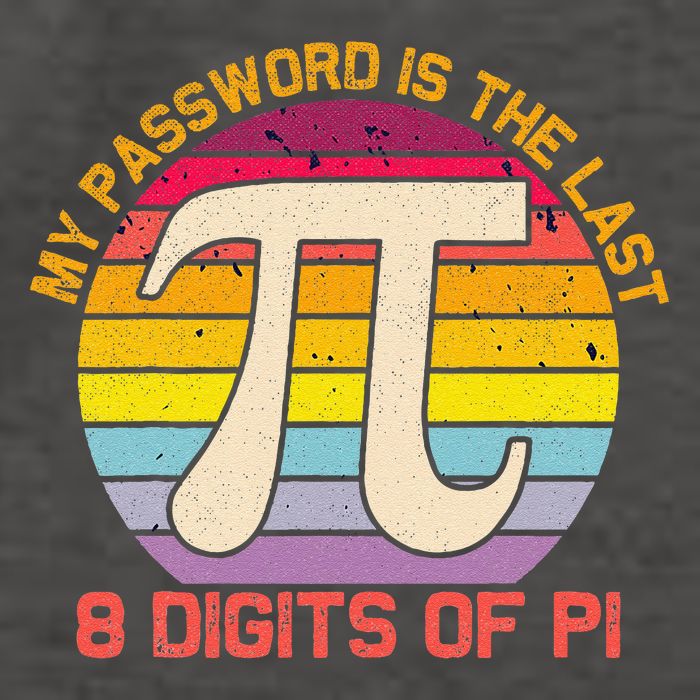 My Password is Last 8 Digits of Pi Day Vector Backpack