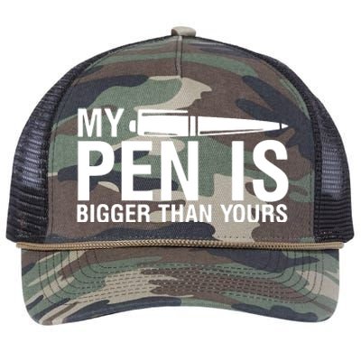 My Pen Is Bigger Than Yours Retro Rope Trucker Hat Cap