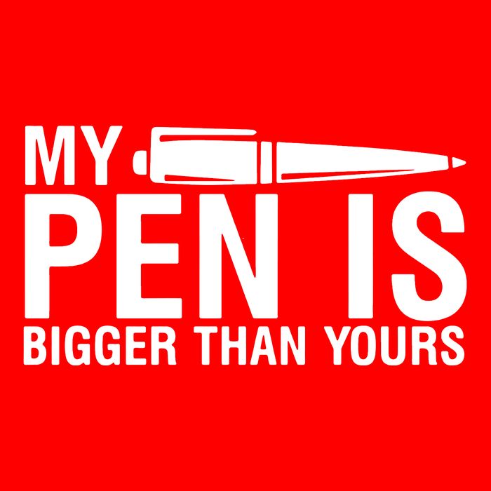 My Pen Is Bigger Than Yours 16 in Basic Backpack