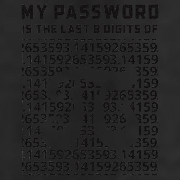 My Password Is The Last 8 Digits Of Pi Funny Pi Day .Png 7 Panel Mesh Trucker Snapback Hat