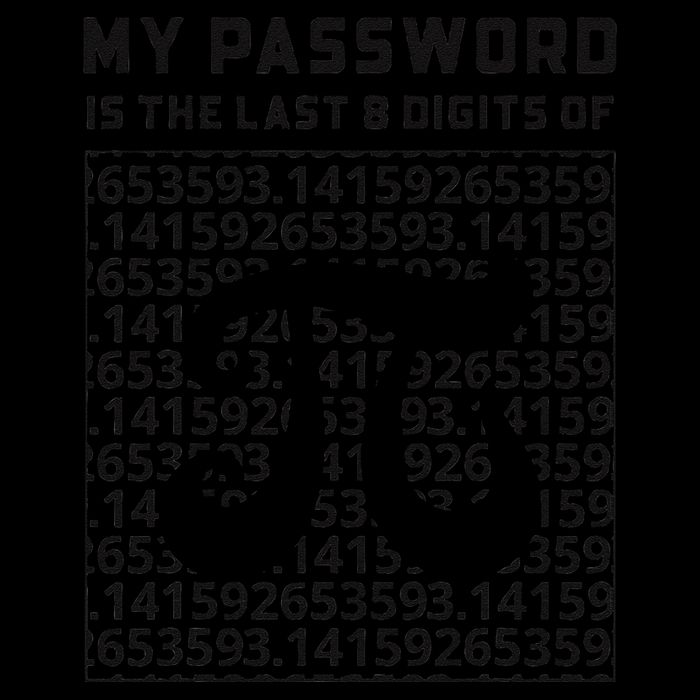 My Password Is The Last 8 Digits Of Pi Funny Pi Day .Png Toddler Hoodie