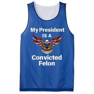 My President Is A Convicted Felon Election 2024 Voting Mesh Reversible Basketball Jersey Tank