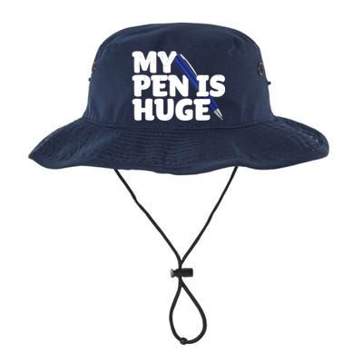 My Pen Is Huge Adult Humor Inappropriate Dirty Joke Bucket Hat