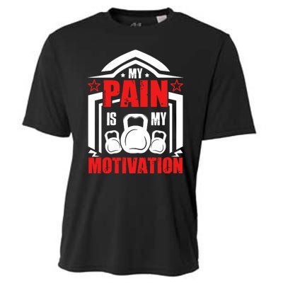 My Pain Is My Motivation Fitness Graphic Cooling Performance Crew T-Shirt