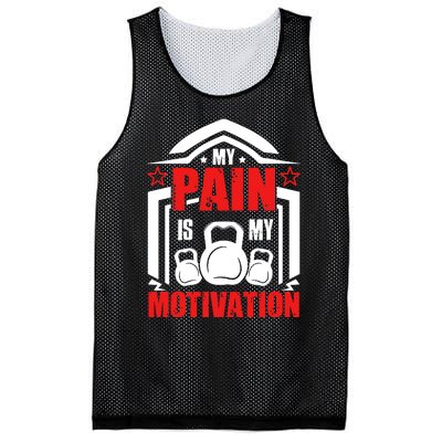 My Pain Is My Motivation Fitness Graphic Mesh Reversible Basketball Jersey Tank