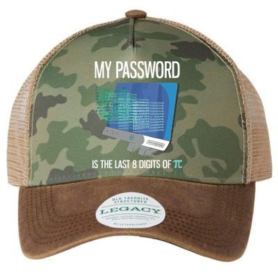 My Password Is The Last 8 Digits Of Pi Funny Programmer Legacy Tie Dye Trucker Hat