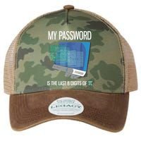 My Password Is The Last 8 Digits Of Pi Funny Programmer Legacy Tie Dye Trucker Hat